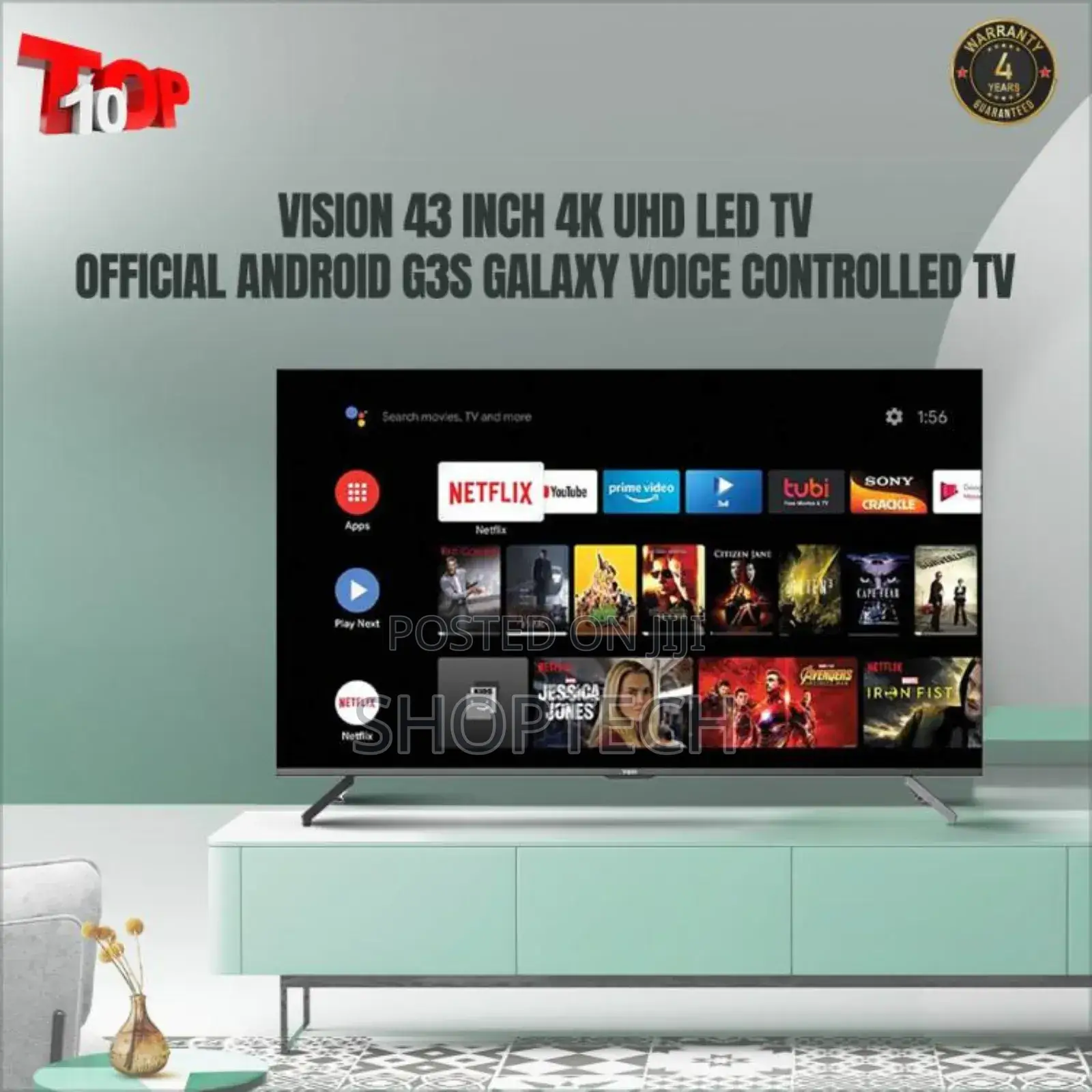 Vision Plus Android 43inch Tv