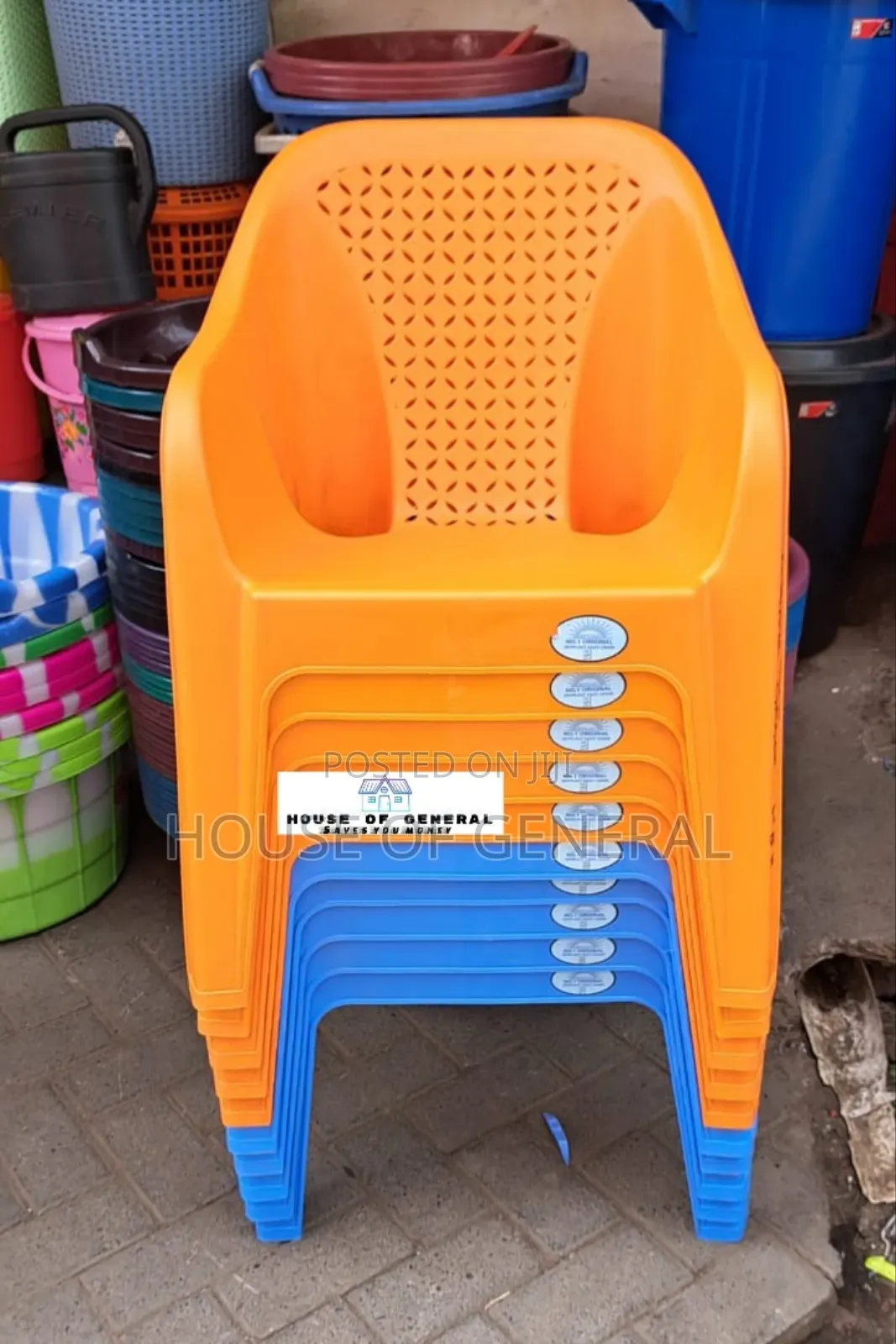 Plastic Chair Skyplast Plastic Chair Orange Available