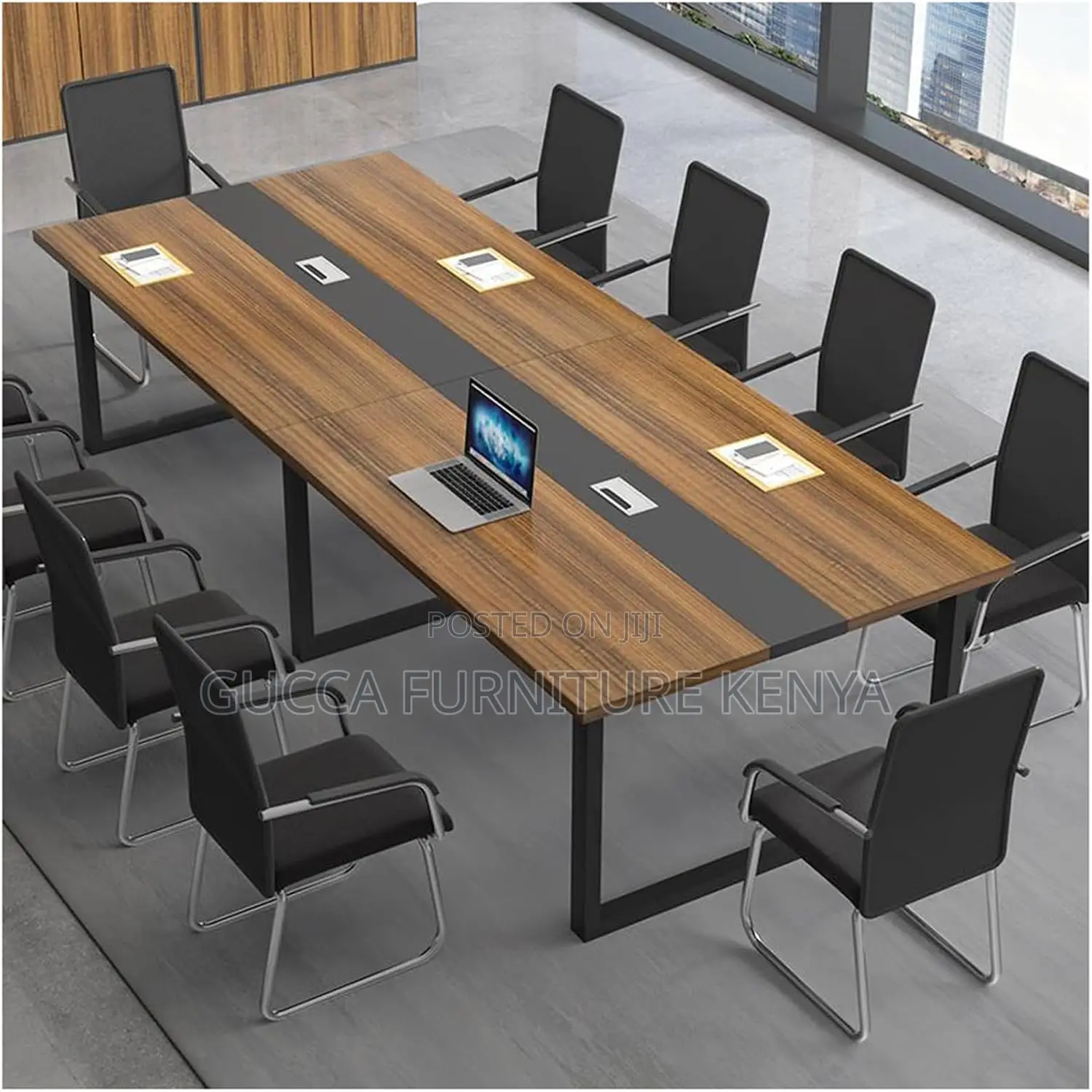 Conference Table: 2400mm Long Rectangular Boardroom Table