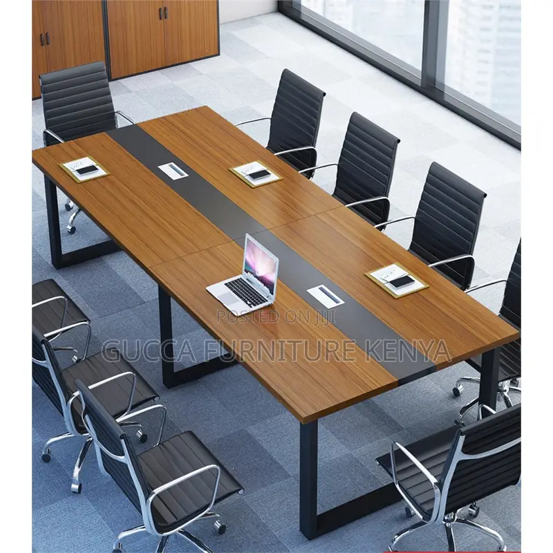Conference Table: 2400mm Long Rectangular Boardroom Table