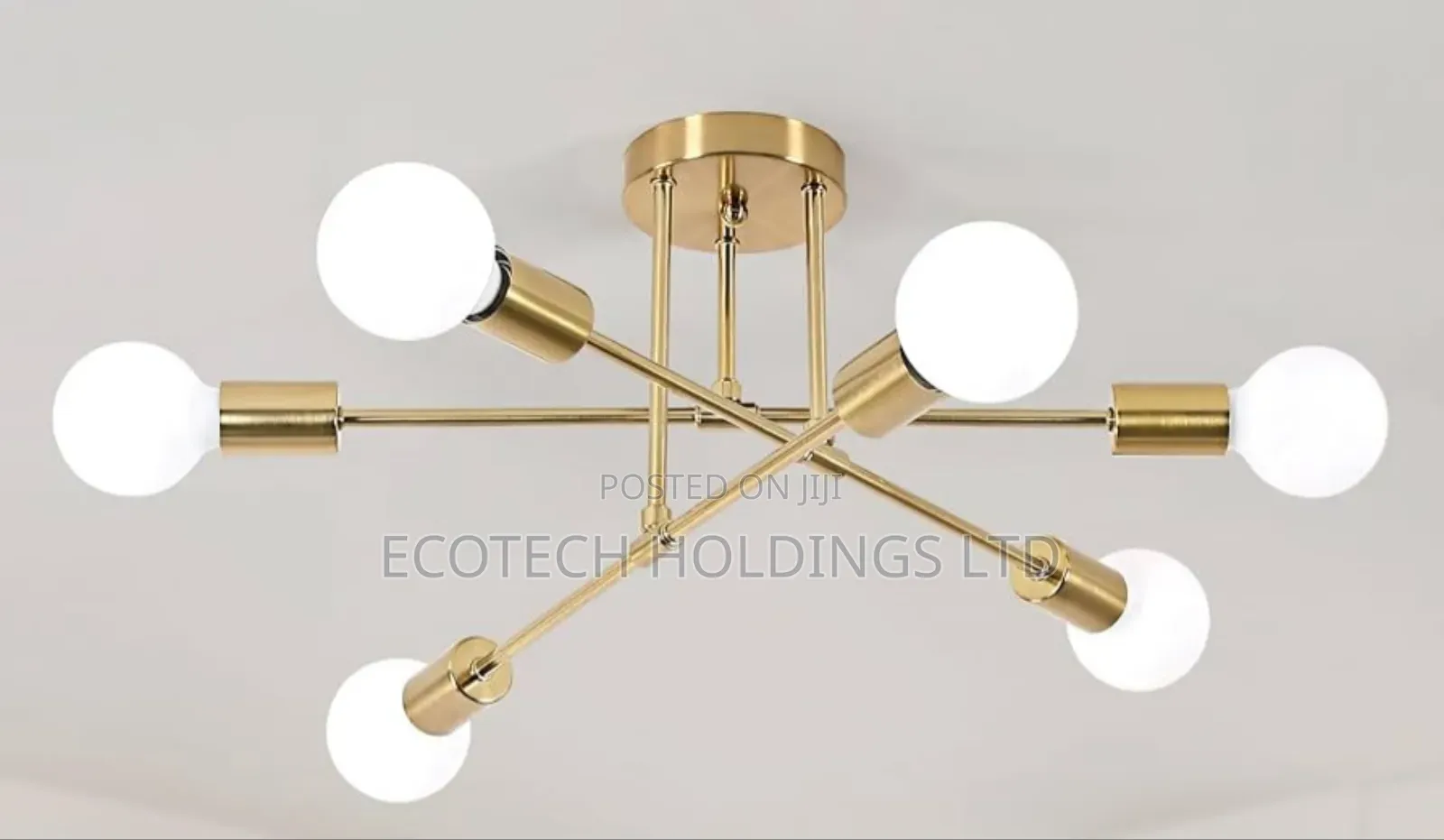 Modern Gold Sputnik Chandelier Lights Ve3