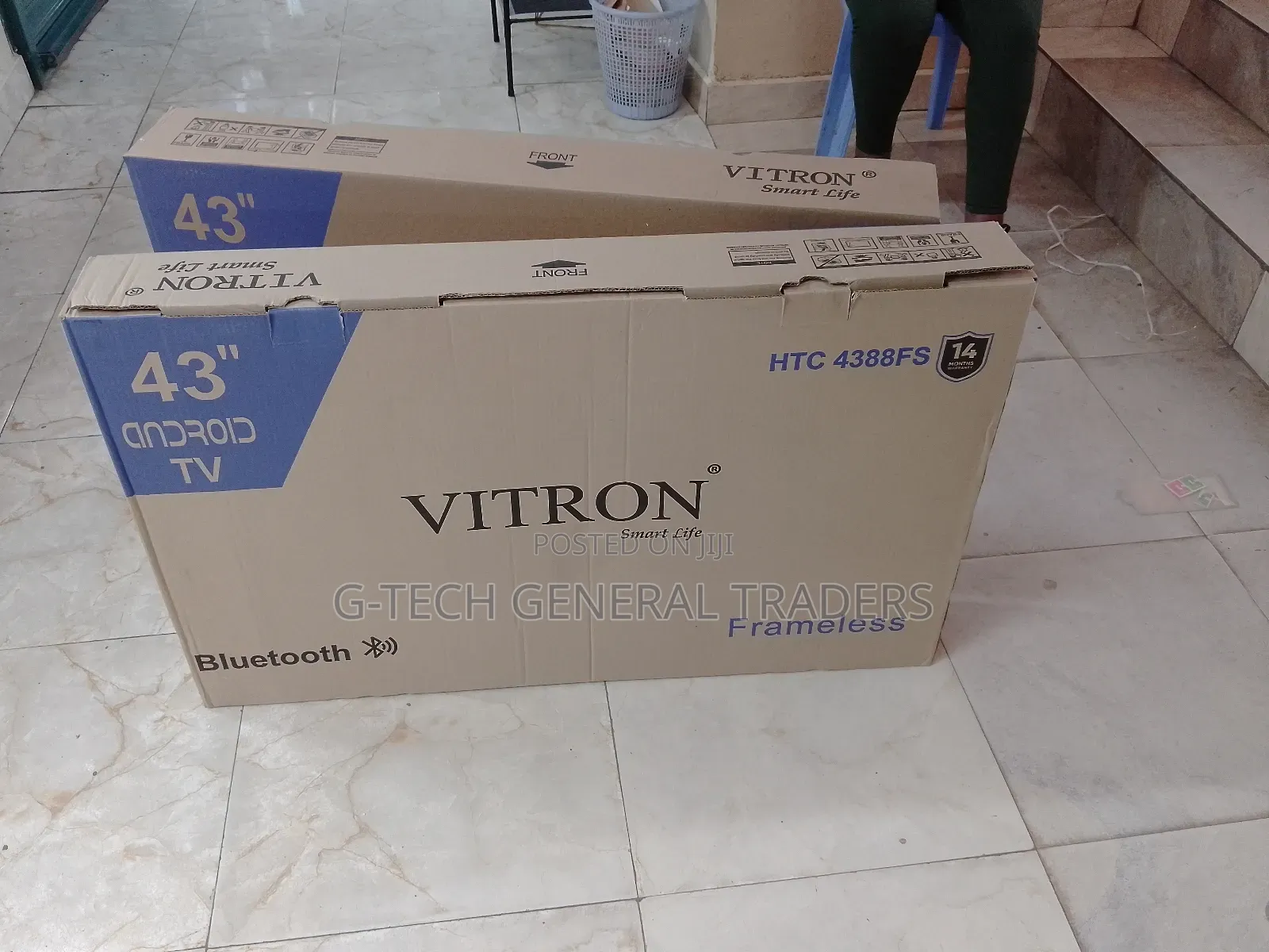 Vitron Frameless 43inch Smart Android, Youtube, Netflix