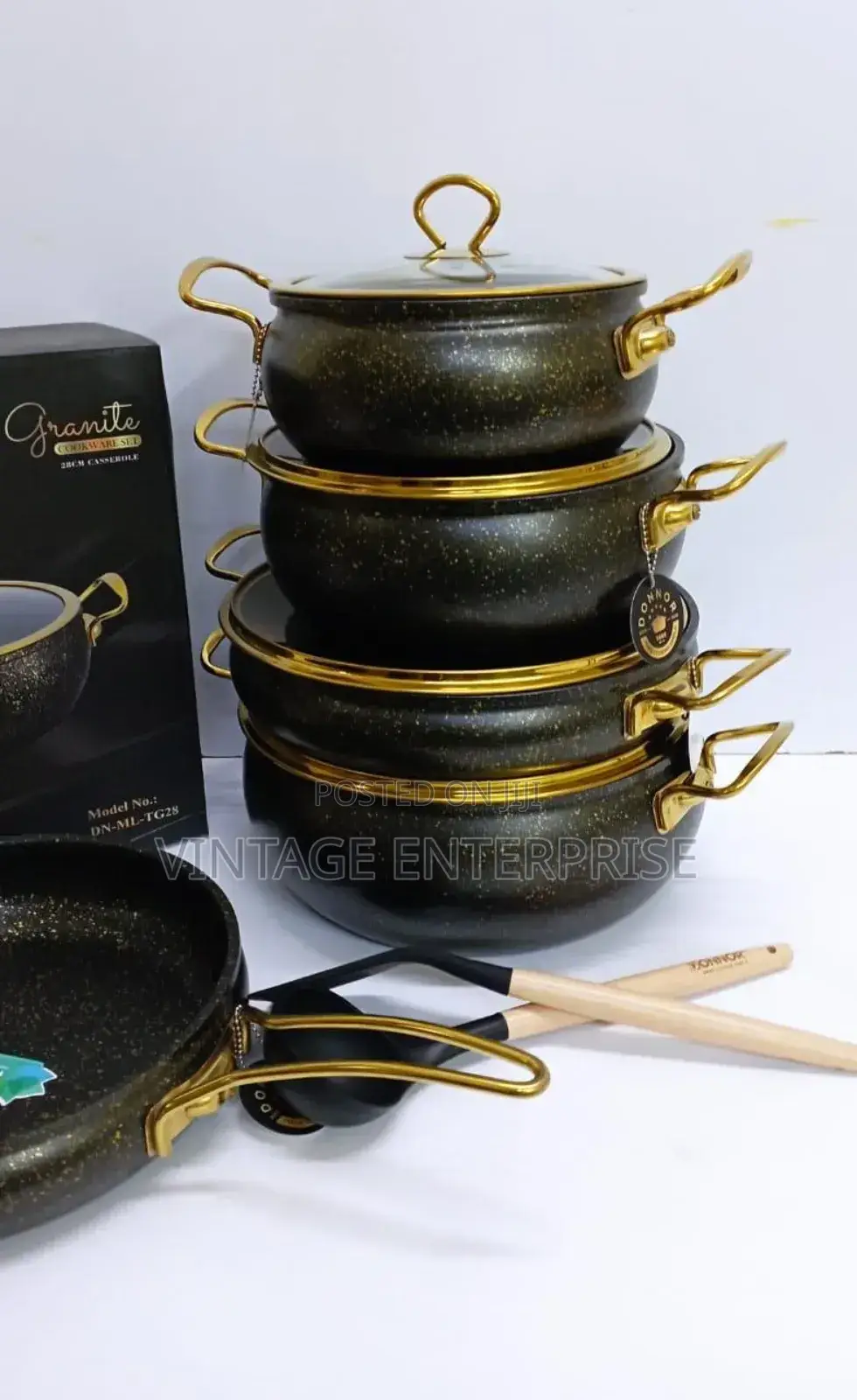 9pcs Granite Coating Cookware Set*