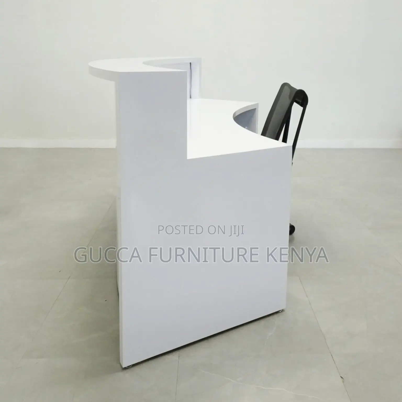 Office Furniture:1.8 Meters Florence White Reception Desk