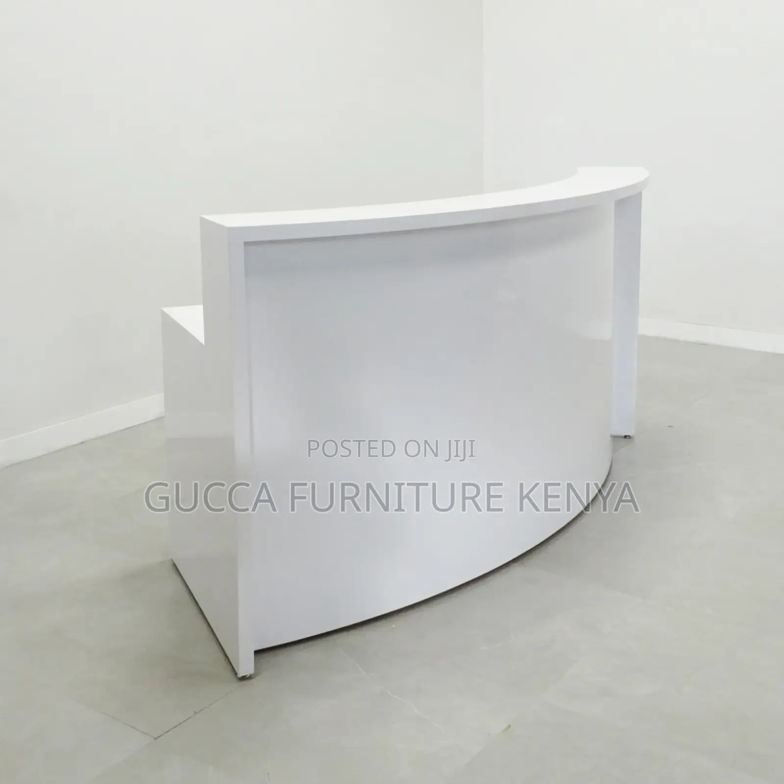 Office Furniture:1.8 Meters Florence White Reception Desk