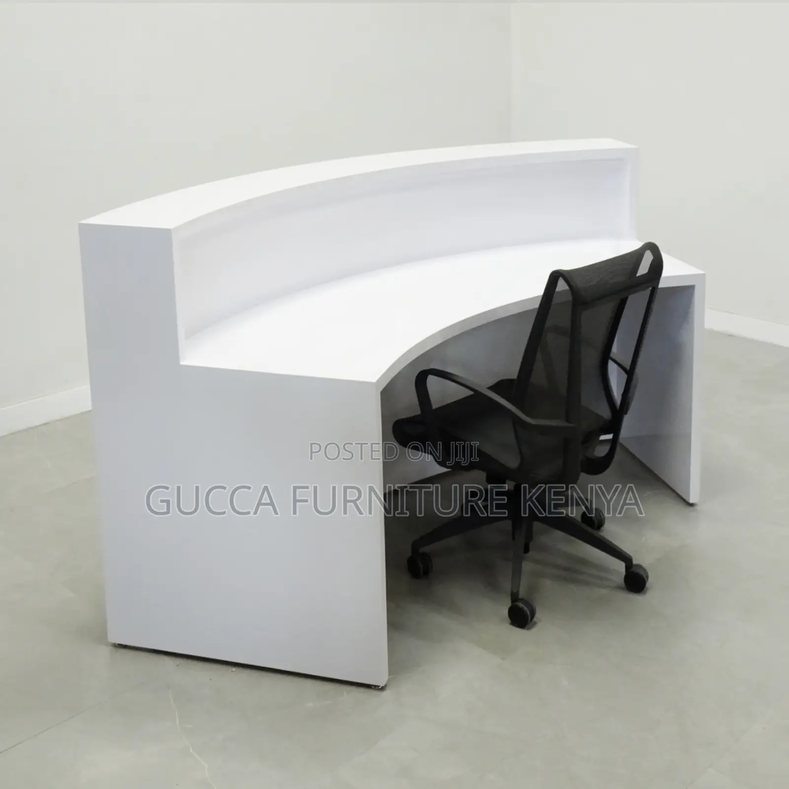 Office Furniture:1.8 Meters Florence White Reception Desk