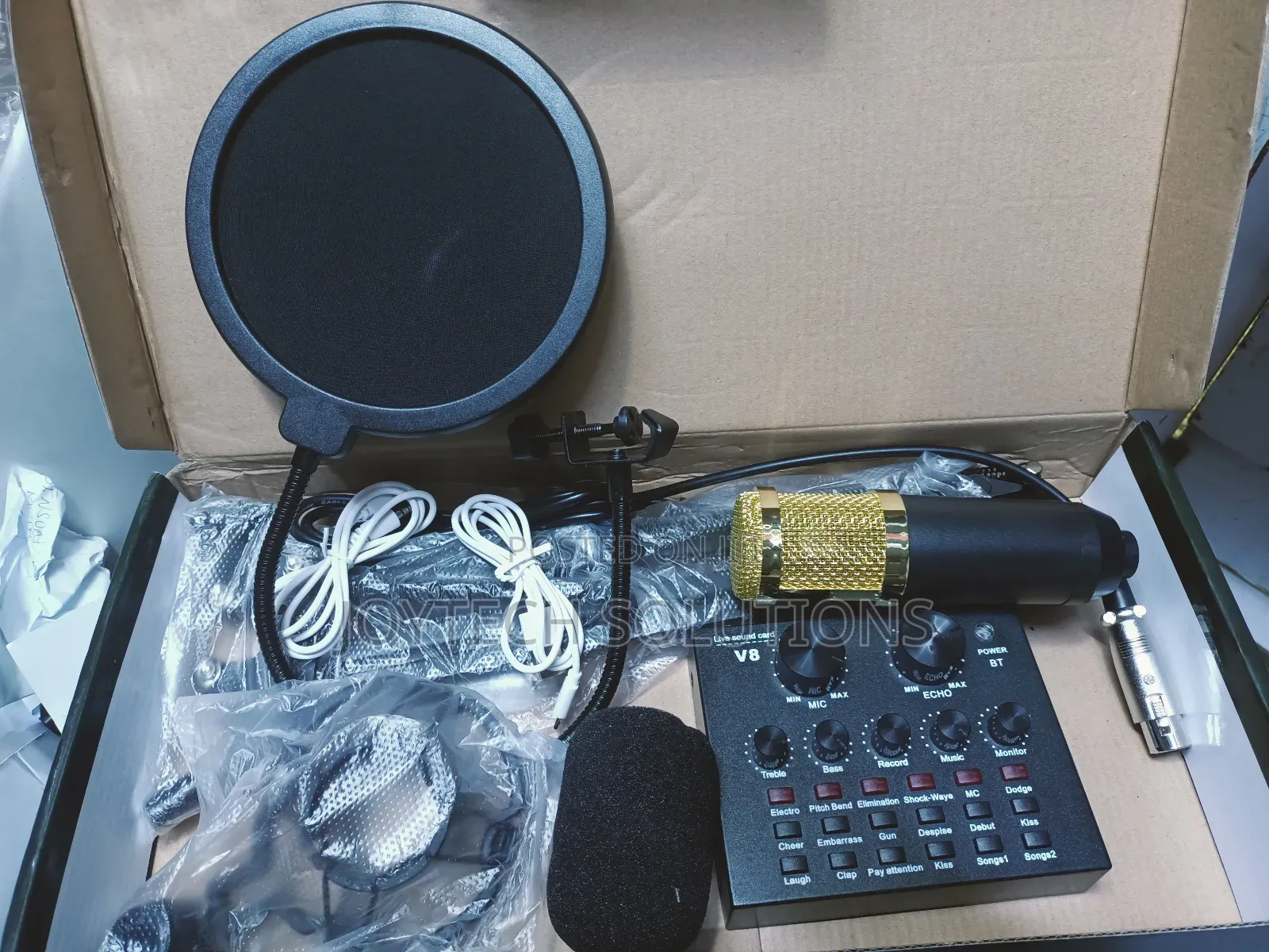 Condenser Microphone Legendary Vocal Mic With Sound Card
