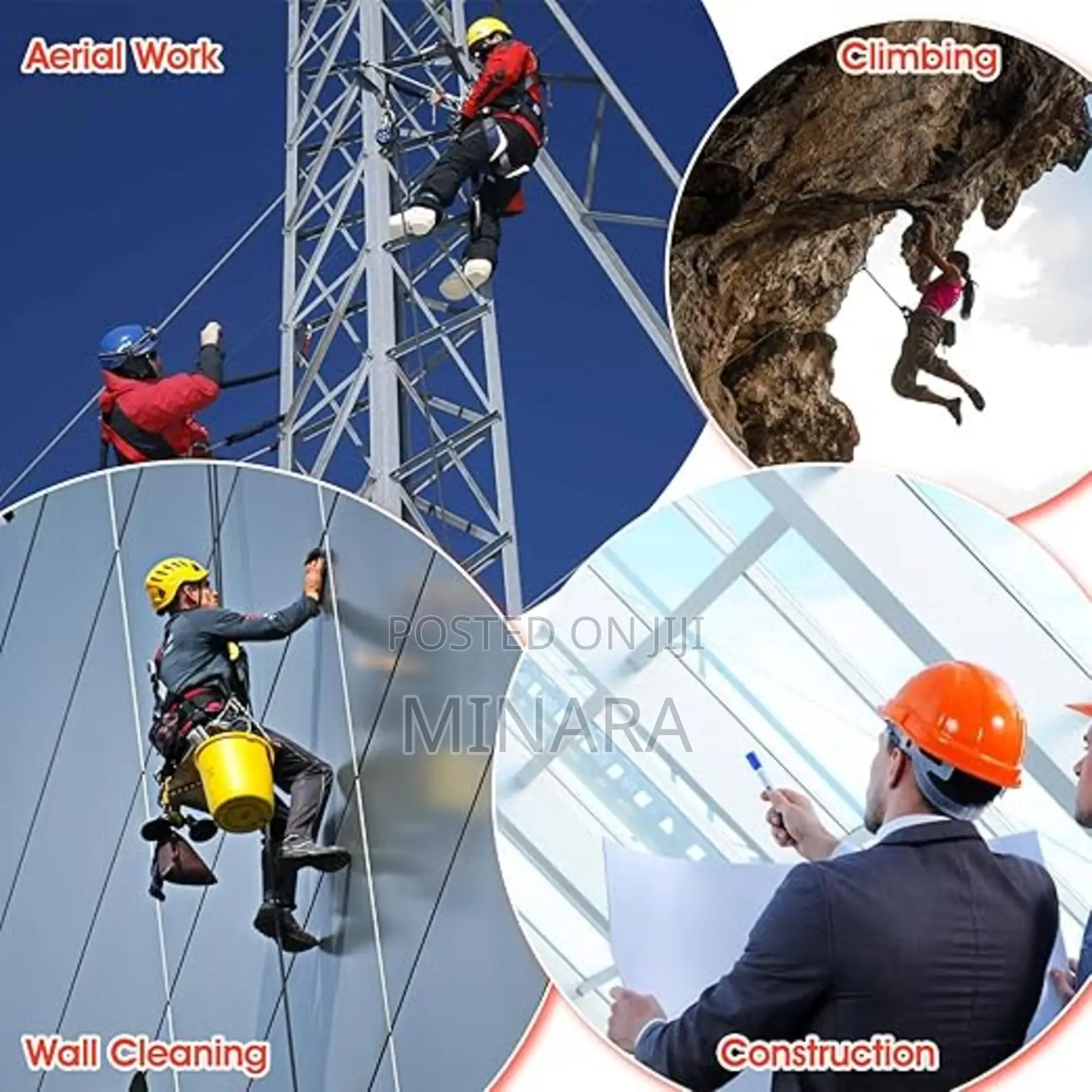 Full Body Safety Harness, Double Hook Lanyard