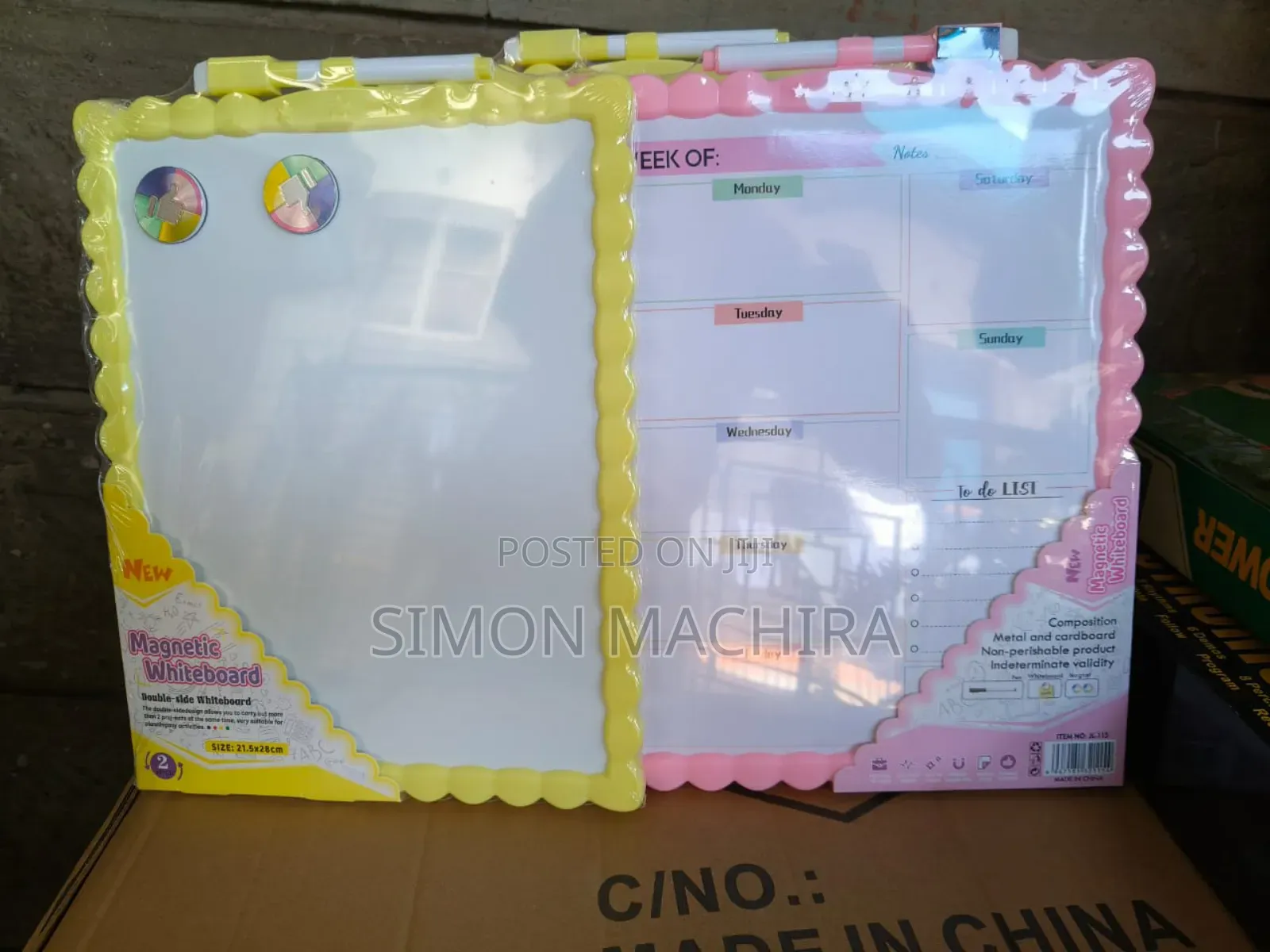 Magnetic Double Sided White Board