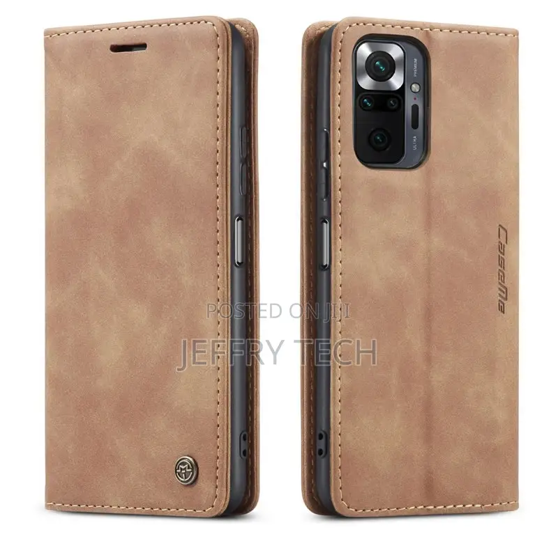 Xiaomi Redmi Note 10 Pro Retro Flip Leather Wallet Case Brow