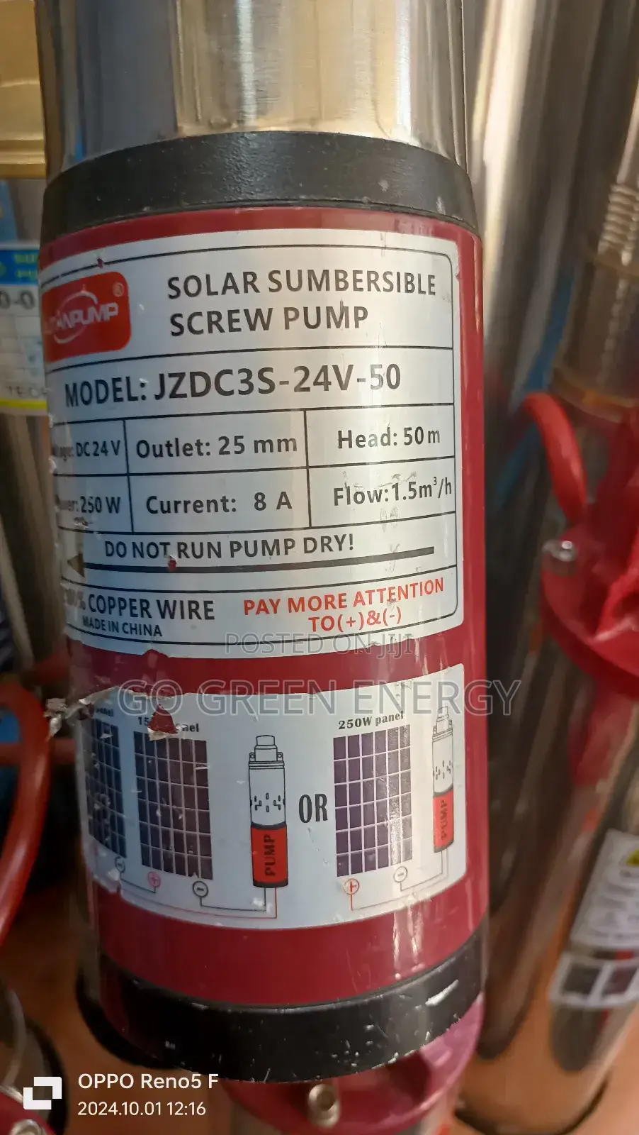 Submissive Solar Water Pump 50m