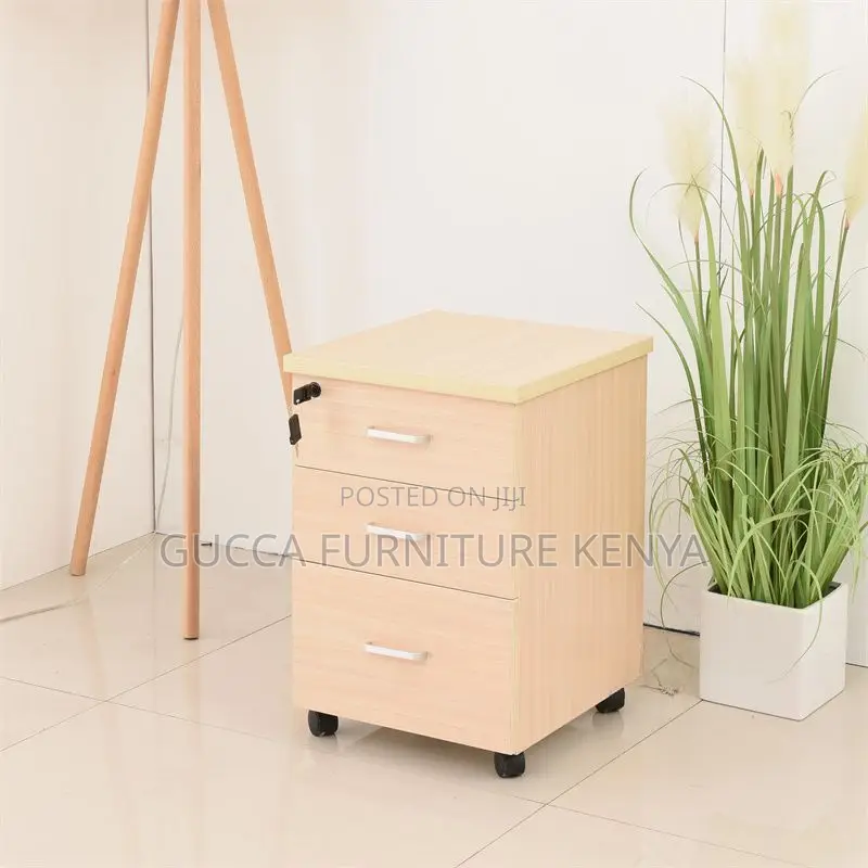 Cabinets: Mobile 3-Drawer Office Table Storage Cabinet