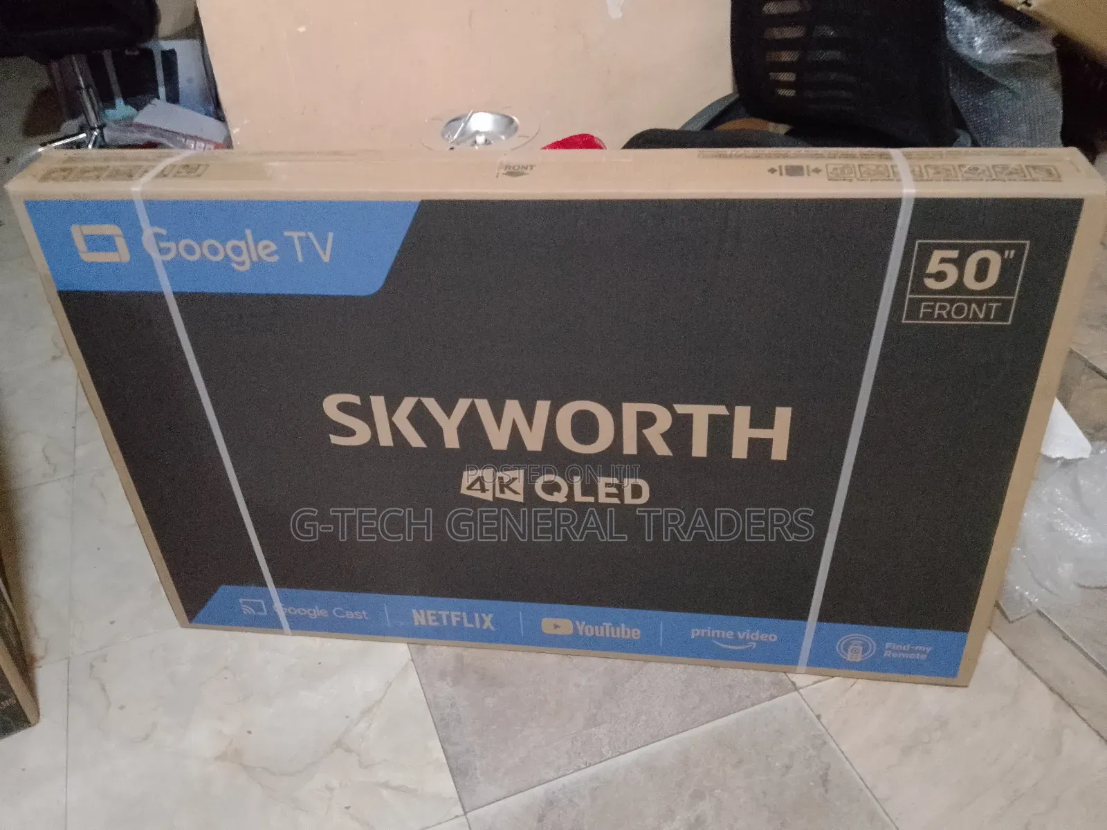 Skyworth Qled 50inch Frameless, Netflix, Youtube