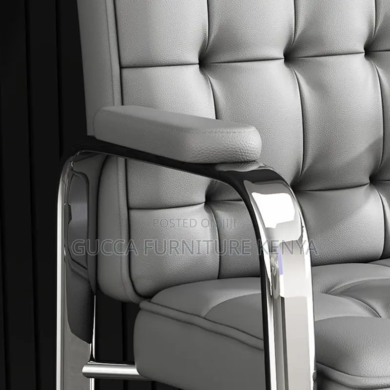 Office Chairs: Dark Gray Simple Conference Room Chair
