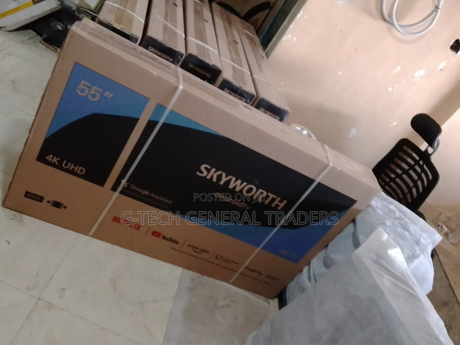 Skyworth 55inch Uhd Smart Android,Youtube, Netflix