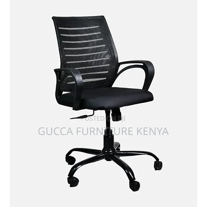 Office Chairs: Strong Mesh Black Workstation Office Chair