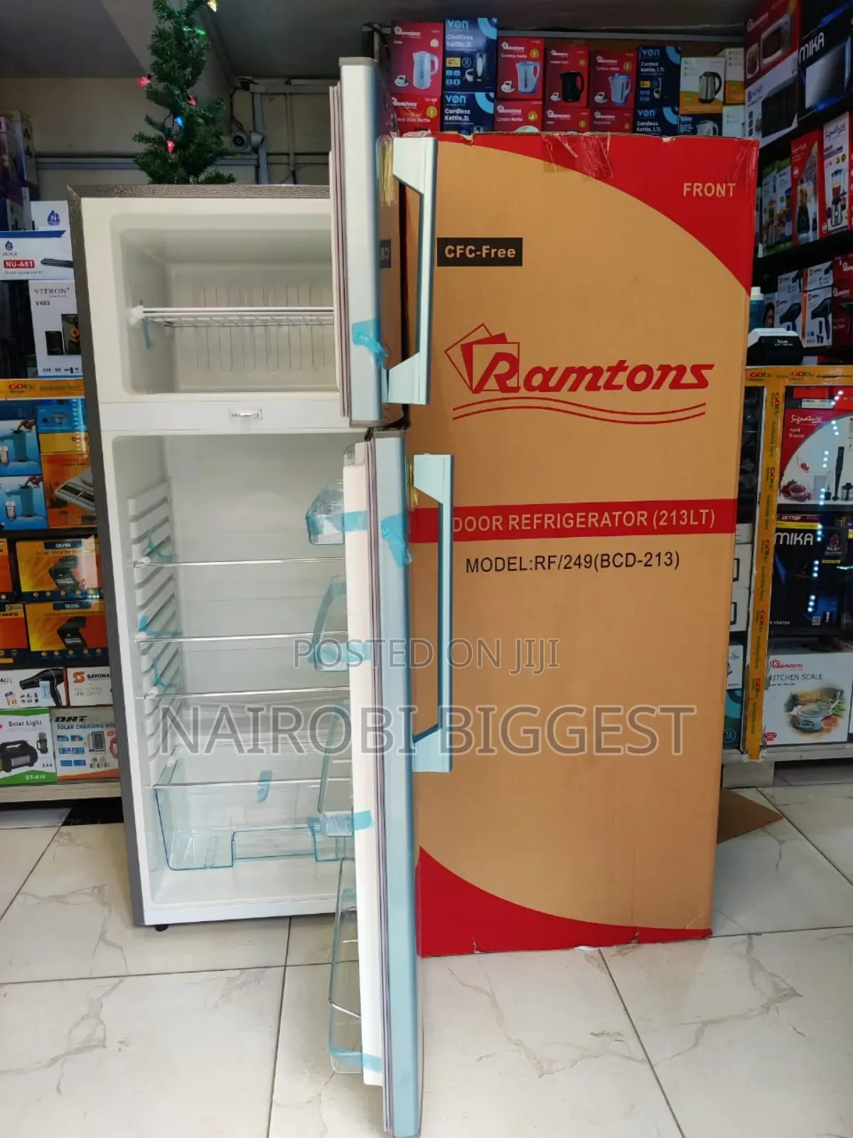 *Ramtons Fridge Double Fridge 213litres Rf249