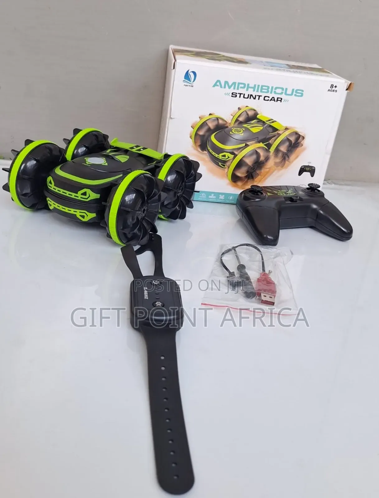 Rechargeable R.C Stunt Car With Figure Sensor Watch for Kids