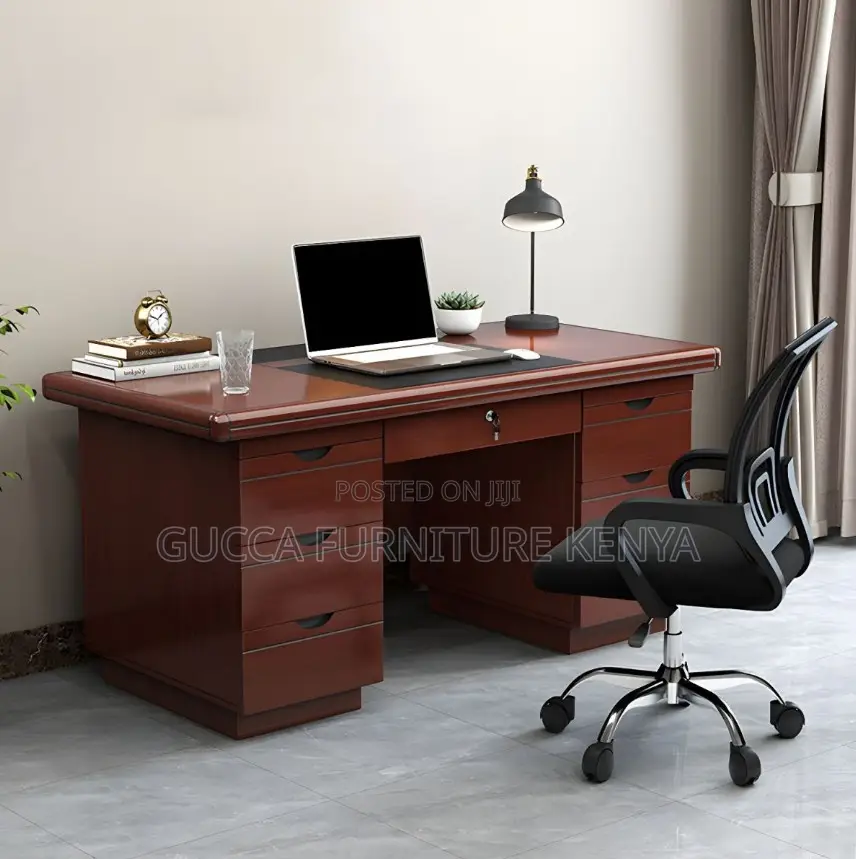 Office Desk:1400mm Mahogany Imported Executive Office Desk