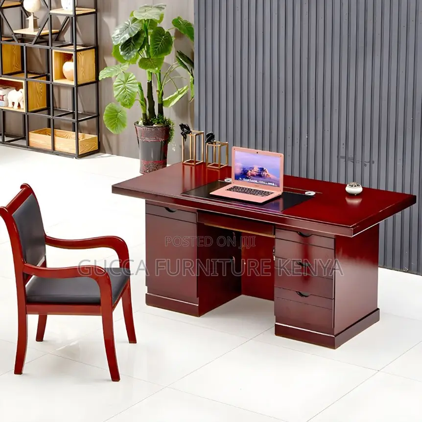 Office Desk:1400mm Mahogany Imported Executive Office Desk