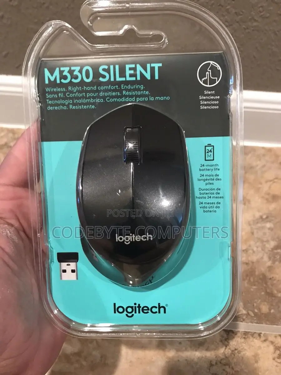 Logitech M330!! Logitech M330 Black Wireless Silent Mouse//