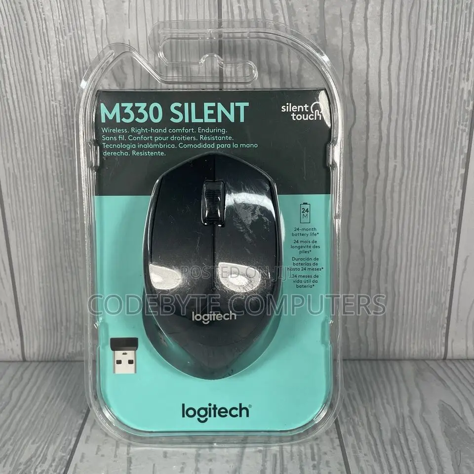 Logitech M330 Wireless Silent Mouse - Grey