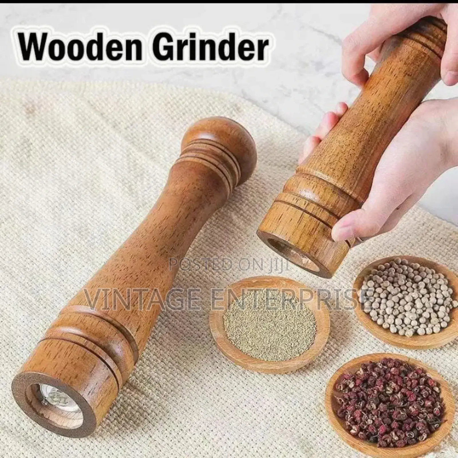 *Solid Wood Pepper /Spice Grinder**