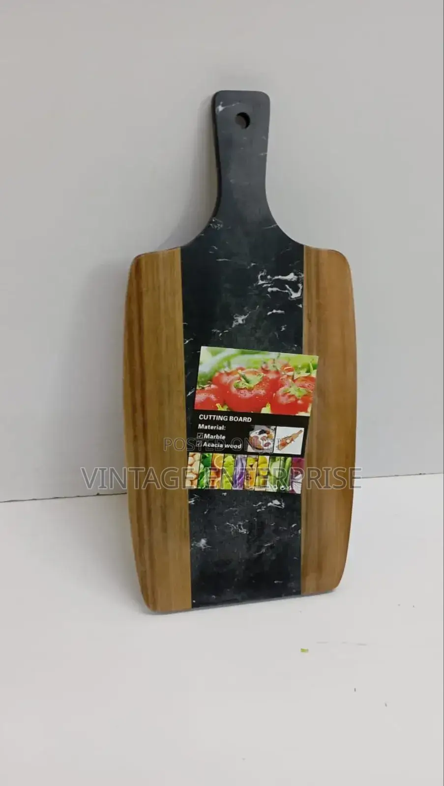 *Cutting Marble Board Stone+Acacia or Serving Tray*