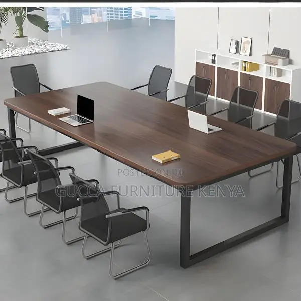 Conference Tables:2400mm Simple Wooden Top Conference Table