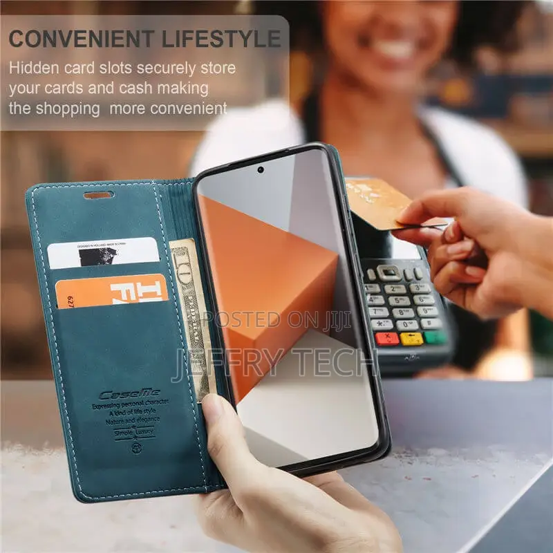 Xiaomi Redmi Note 13 Pro Plus Leather Case Blue