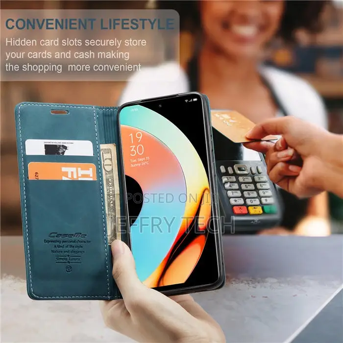 OPPO Reno 10 Wallet Magnetic Leather Case Blue