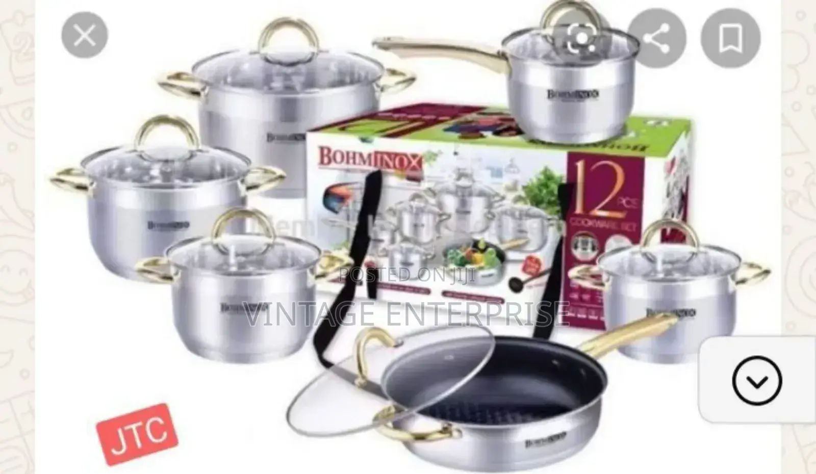 12pcs Bominox Cookware**