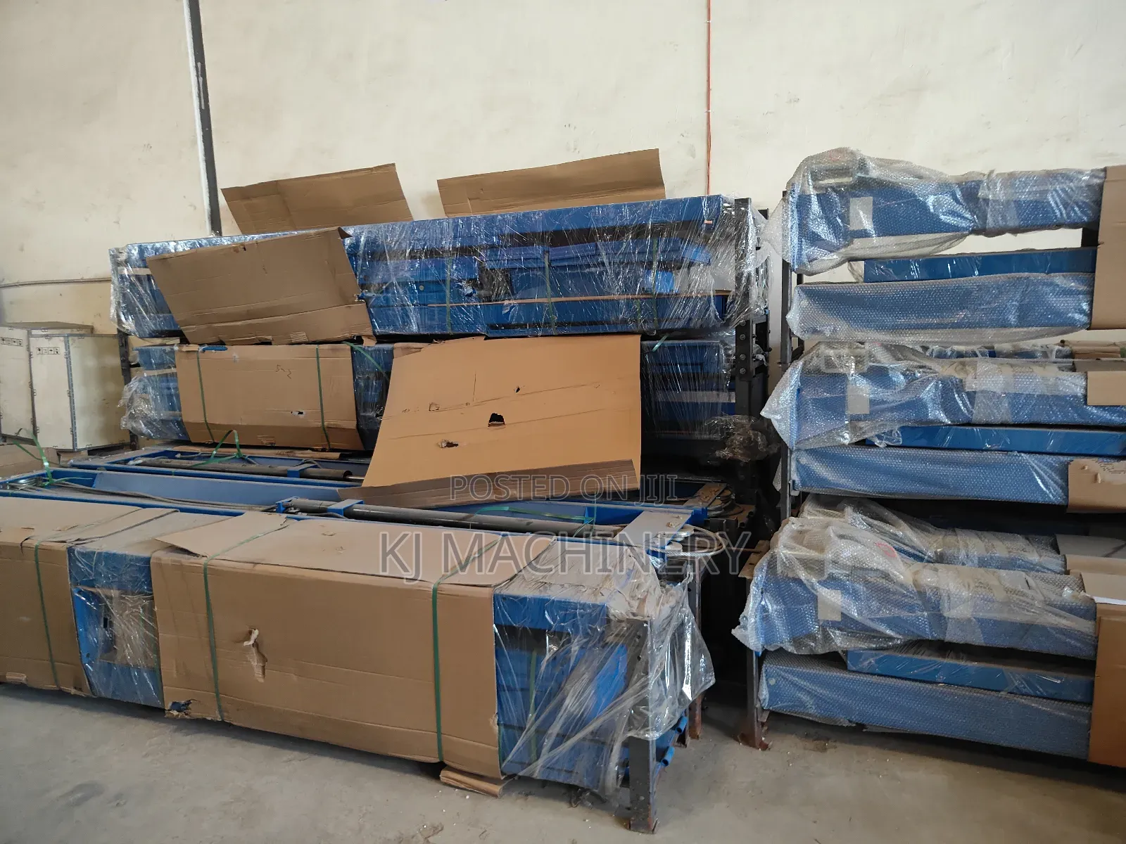 Four Post Lift Ready for Assembly.