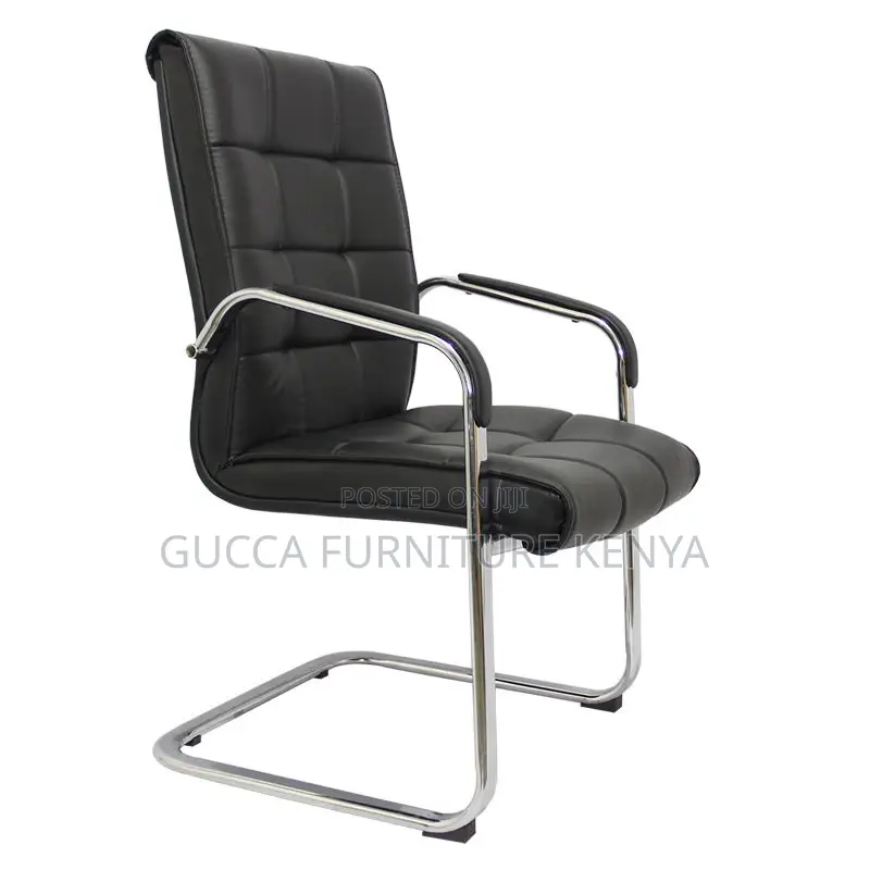 Office Chairs: Simple Executive Leather Waterfall Seat