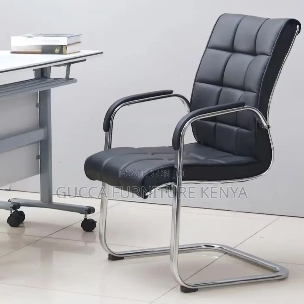 Office Chairs: Simple Executive Leather Waterfall Seat