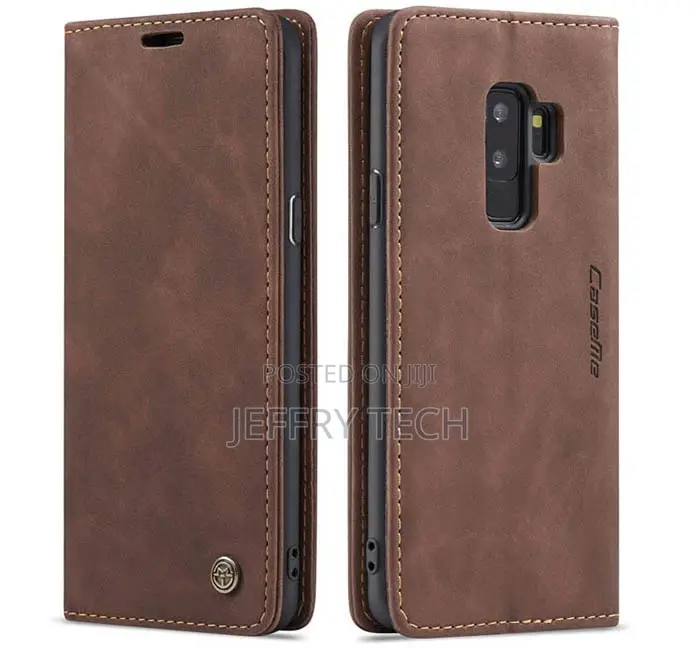 Samsung Galaxy S9 Plus Wallet Kickstand Case Coffee
