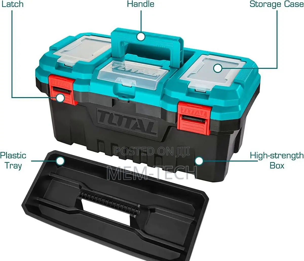 Total TPBX0141 14" Plastic Tool Box