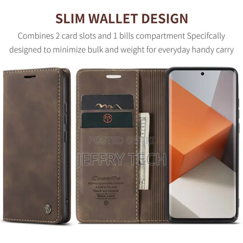 Xiaomi Redmi Note 13 Pro Plus 5G Wallet Suede Leather Case C