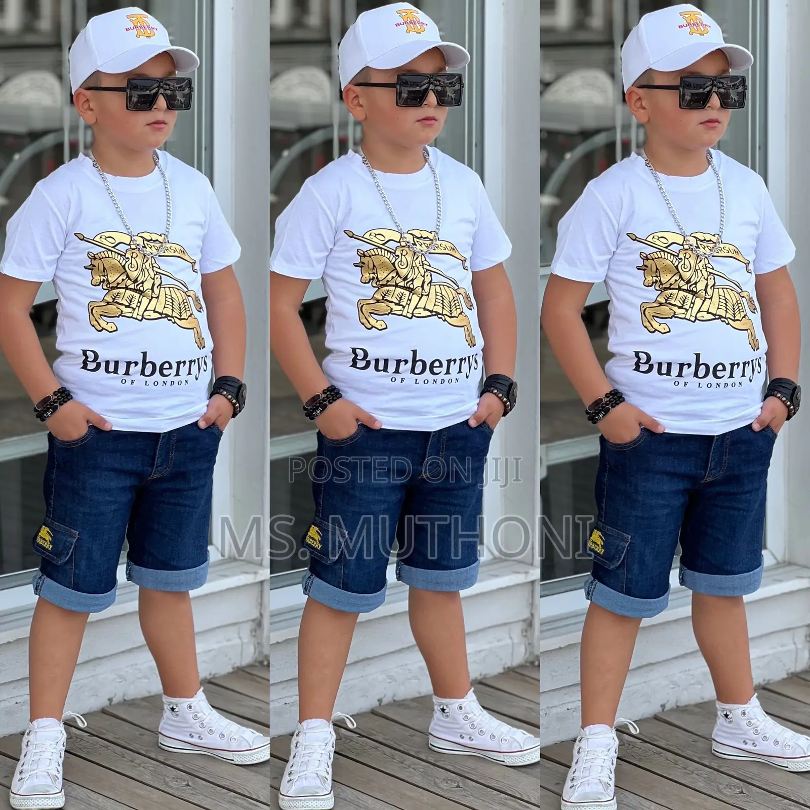 Short , Tshirt , Cap Set 5-6yrs , 7-8yrs