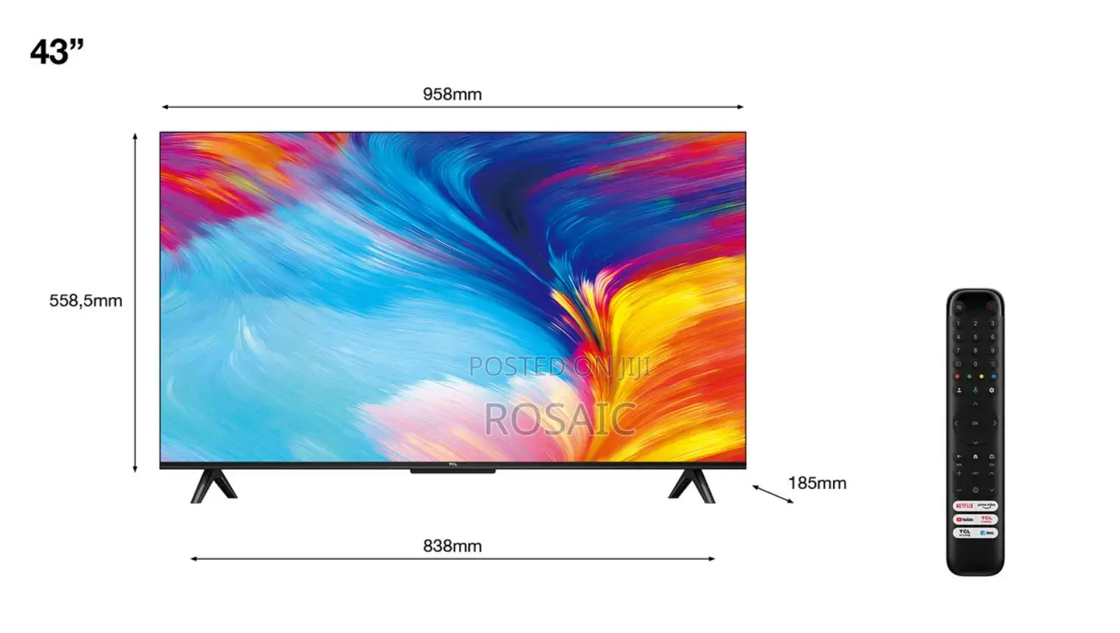 TCL 43p635 Smart Google Tv Frameless