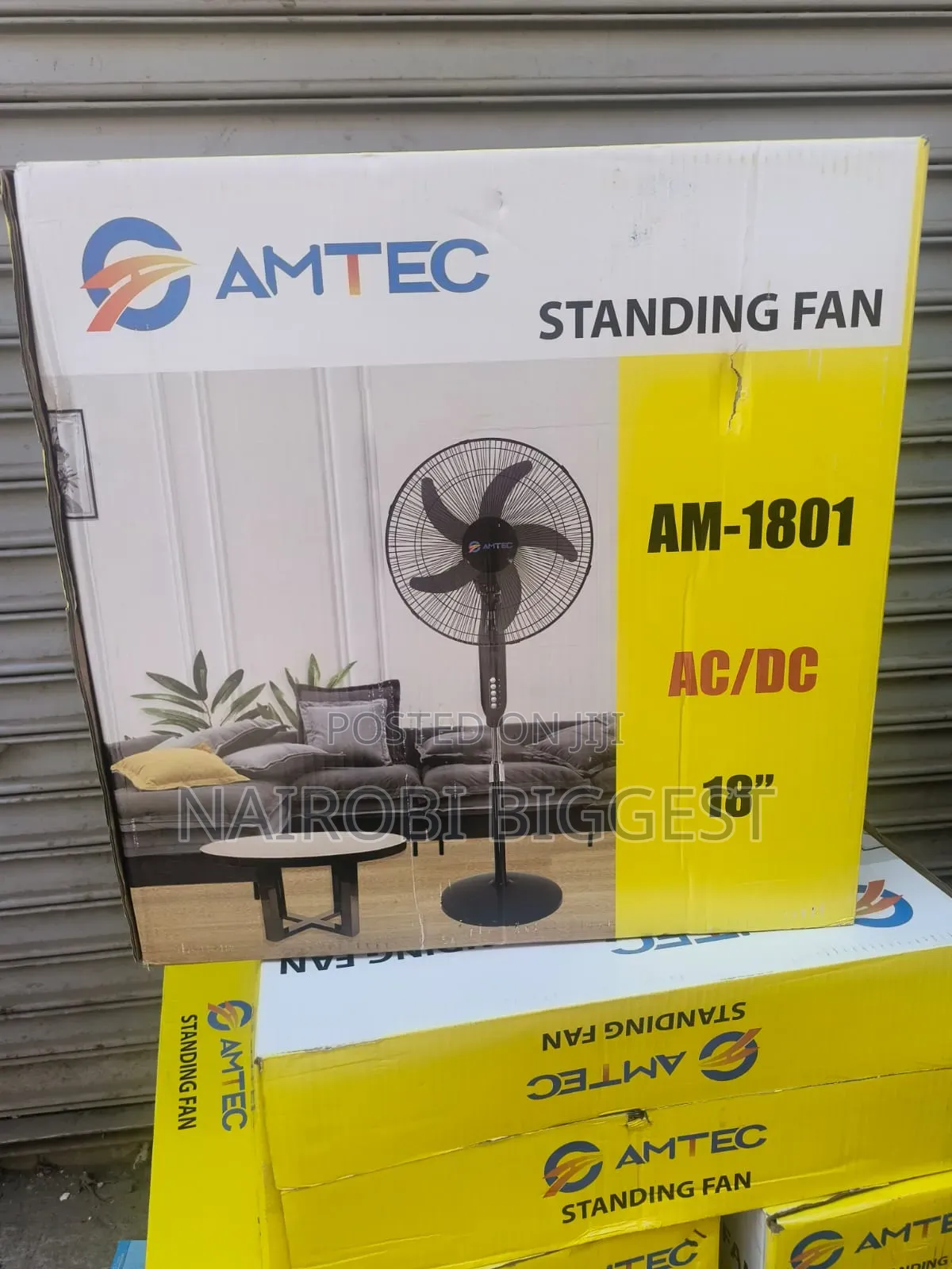Amtec 18 Inches Ac/Dc Standing Fan