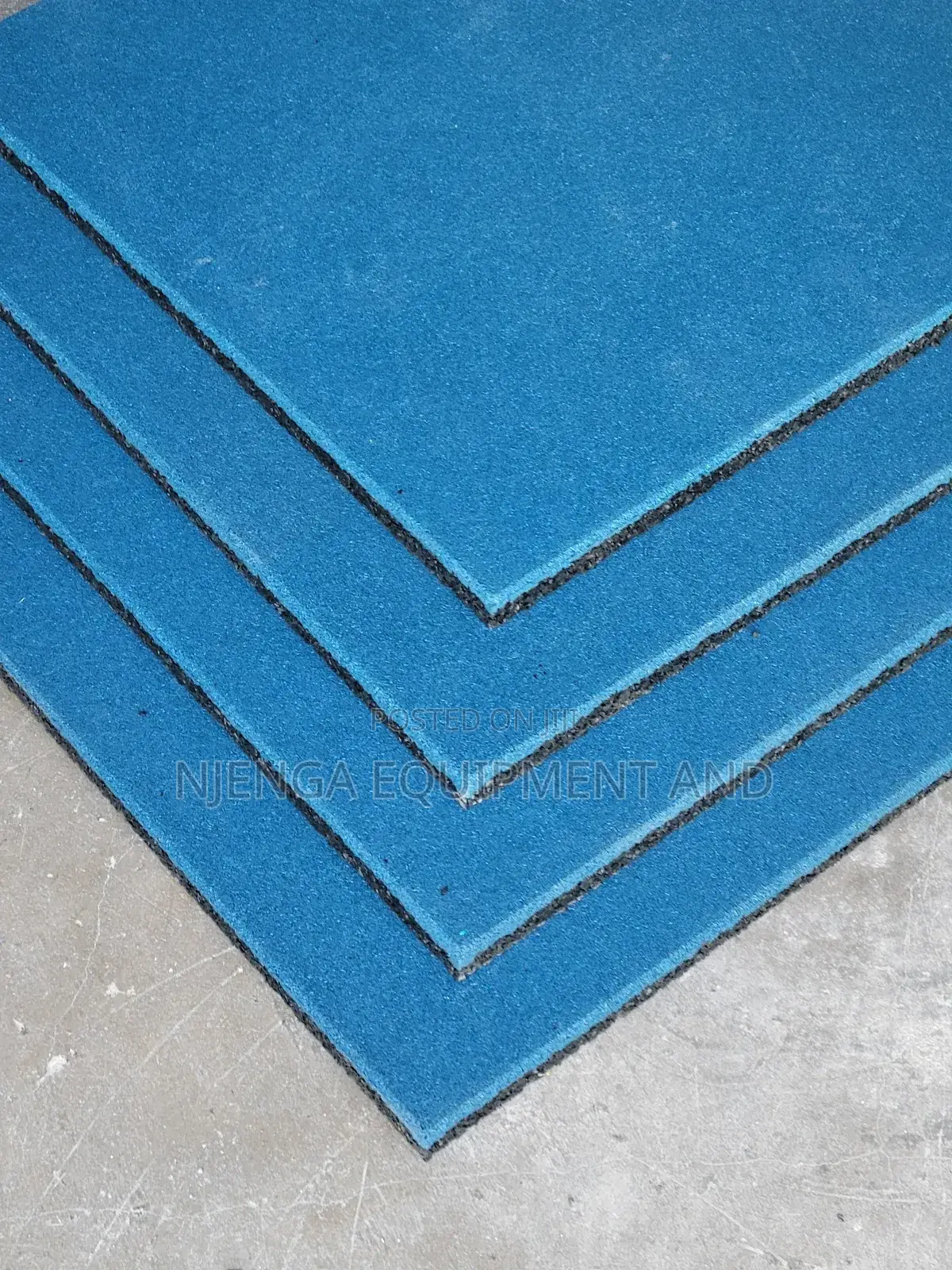 Rubber Tiles Blue 20mm/ Gym Mats