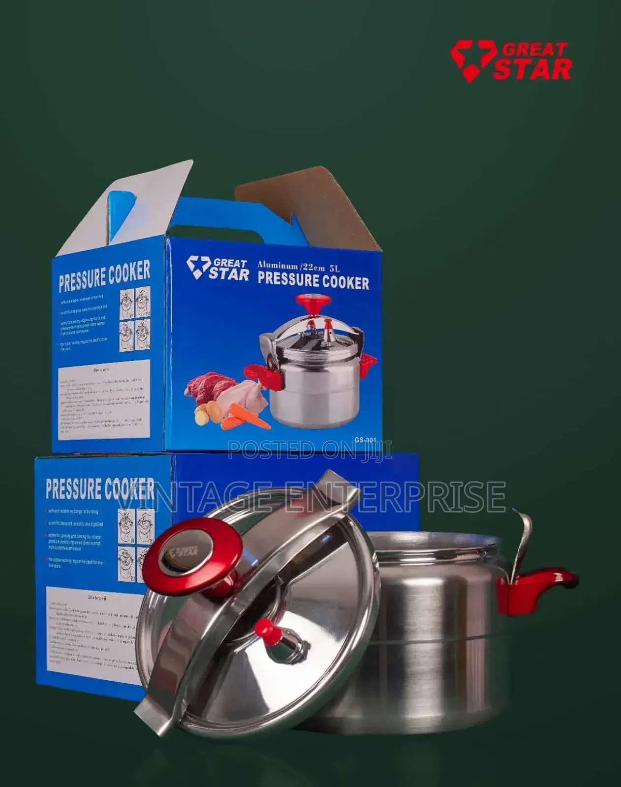 Great Star 5litres Pressure Cooker
