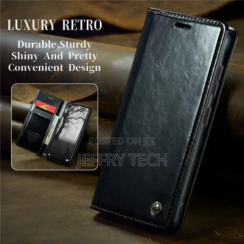 Xiaomi Redmi Note 13 Pro 4G Luxury Wallet Magnetic Case Blac