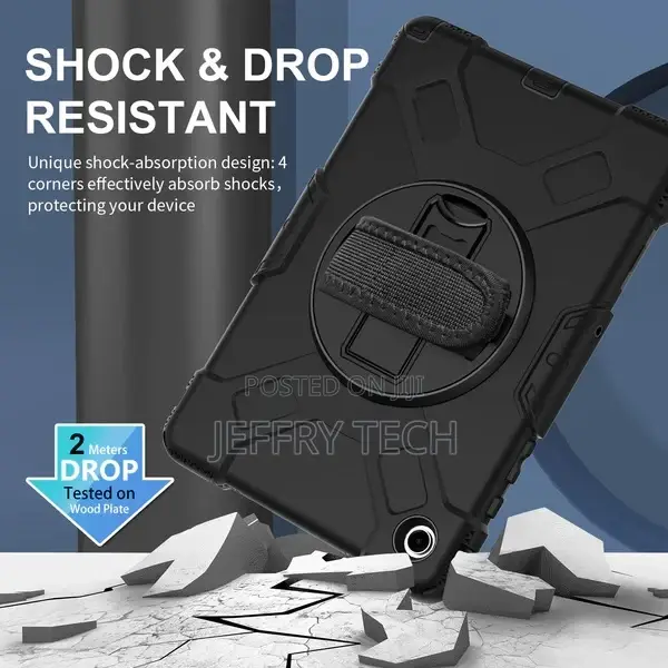 Tough on Samsung Galaxy Tab A9+ Case Rugged Protection Black
