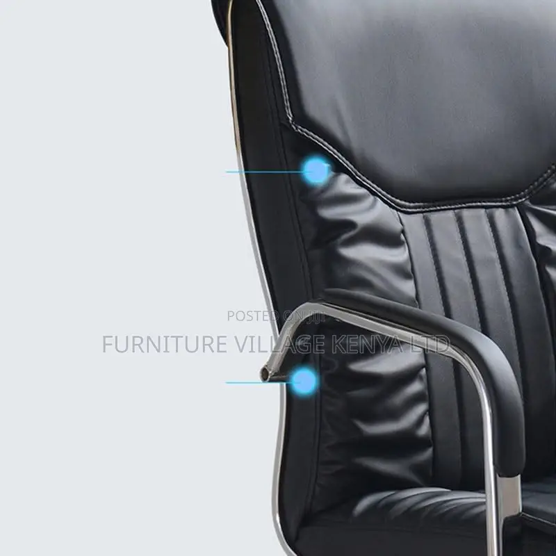 Office Chairs; Executive Guest Waiting Seat in Leather