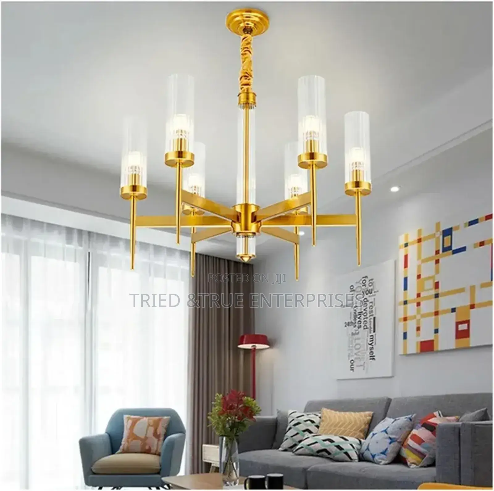 Modern Light Clear Glass Chandelier Yb8