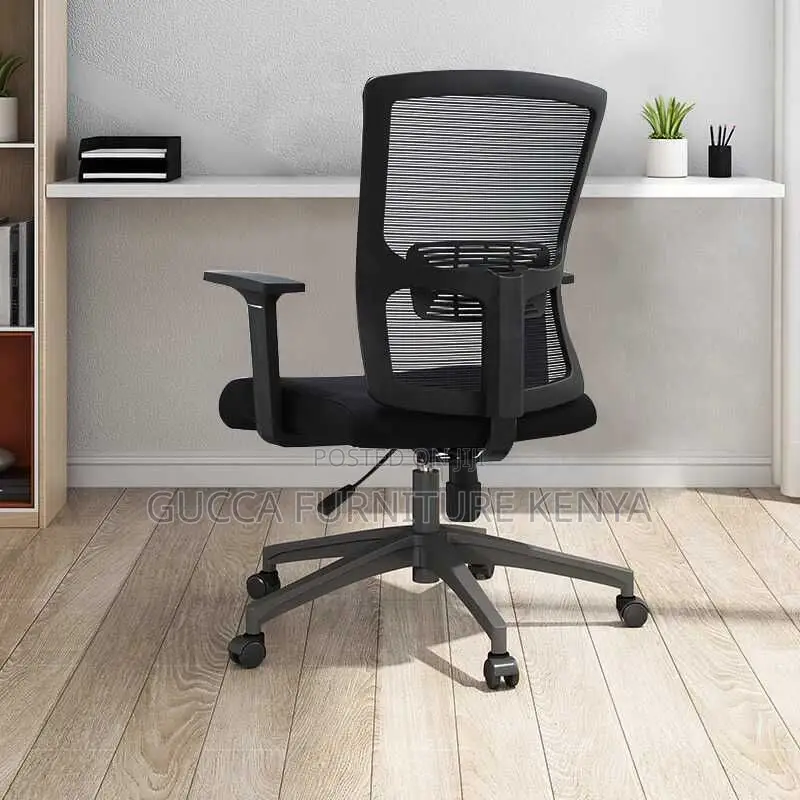Office Chairs: Ergonomic Midnight Black Mesh Office Chair