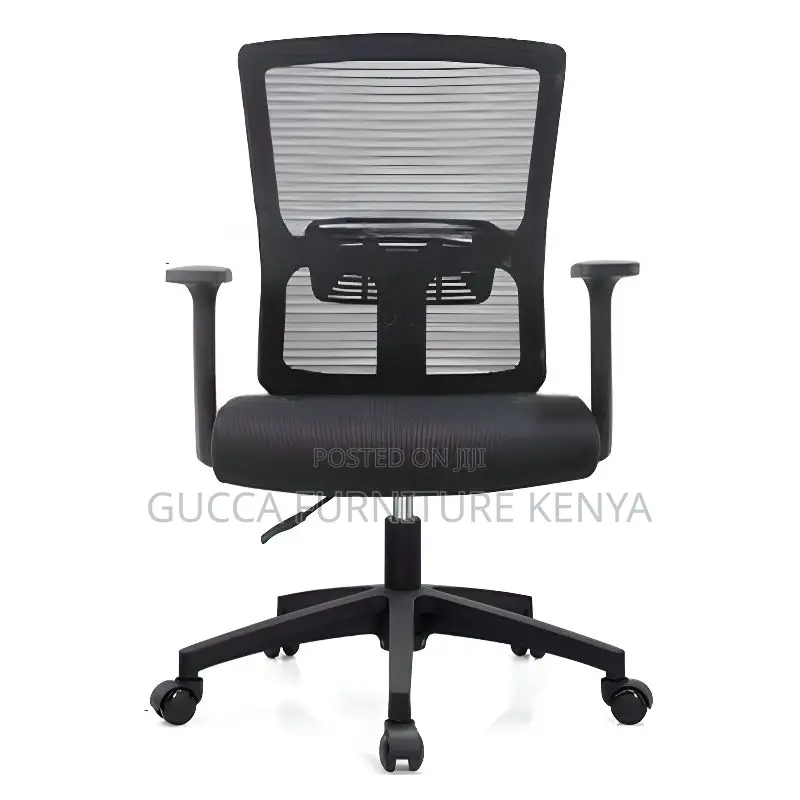 Office Chairs: Ergonomic Midnight Black Mesh Office Chair