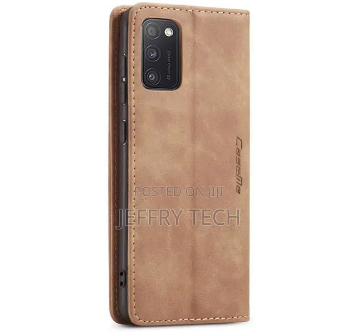Samsung Galaxy A41 Wallet Stand Magnetic Case Brown